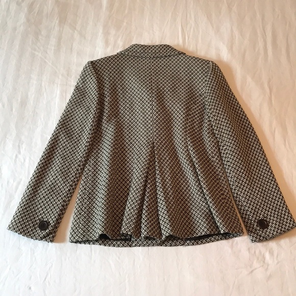 ANN TAYLOR Black & White Houndstooth Swing Blazer - Picture 4 of 8